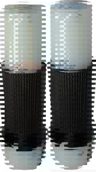 Locking Inlet: Connector, Industrial, L22-30R, 277 & 480V, Black & White